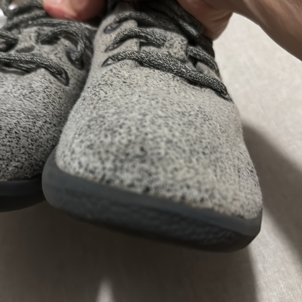 Wmns Allbirds Wool Runners-Sz 8-Light Grey with Dark Grey Soles - Picture 15 of 16